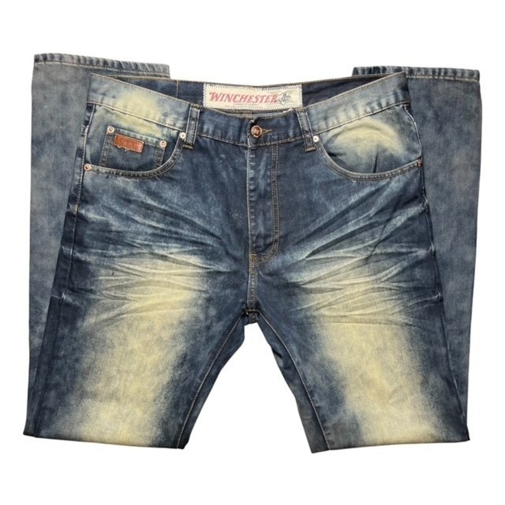 Winchester Mens Sz 36X32 Denim "American Legend" Stonewash Jeans Straight-1855